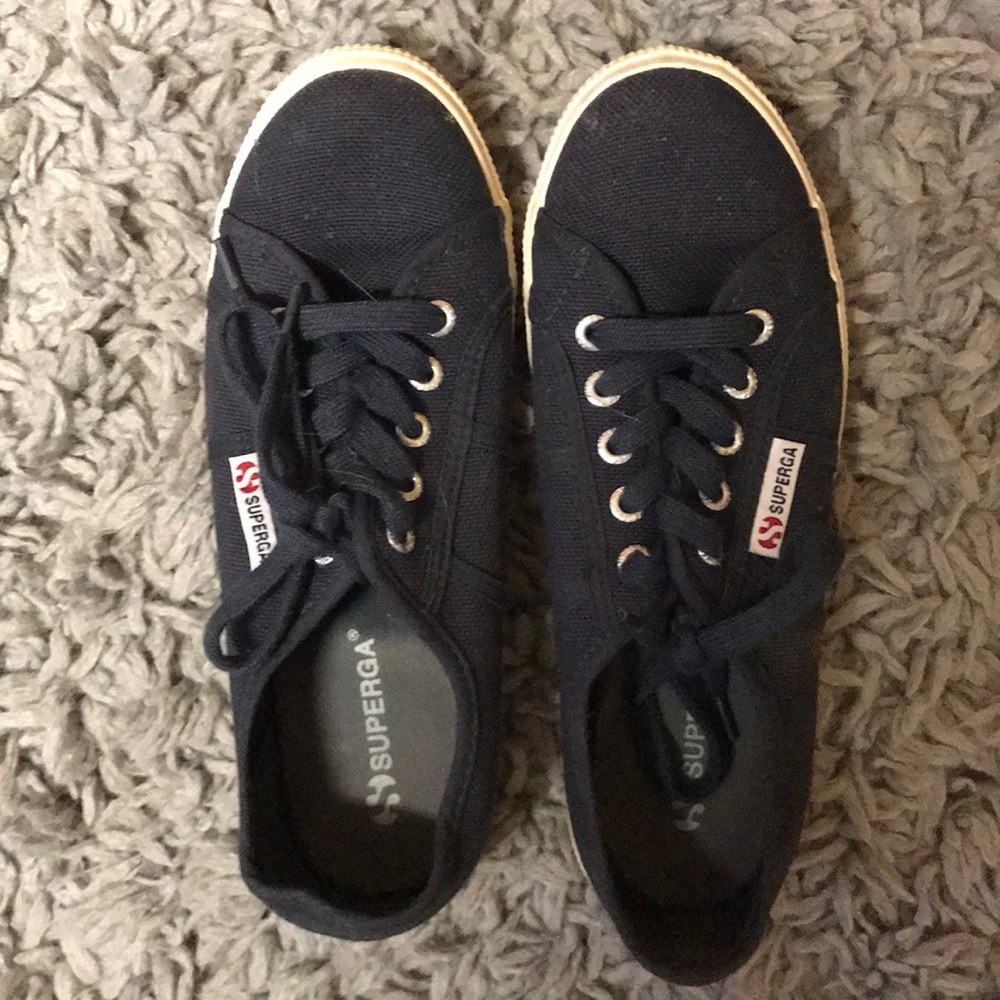 Blue sneakers